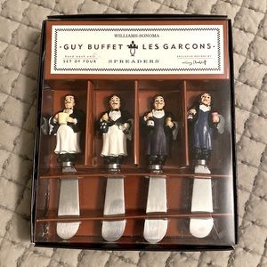 NWOT WILLIAMS SONOMA GUY BUFFET cheese serving spreaders never used
